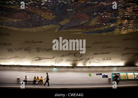 The Cluny La Sorbonne metro station in Paris France Stock Photo