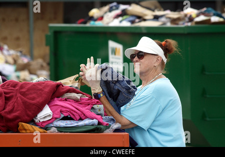 Hilfsgueterabholung after Hurricane Katrina Stock Photo