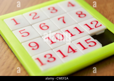 Number puzzle Stock Photo