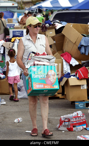 Hilfsgueterabholung after Hurricane Katrina Stock Photo