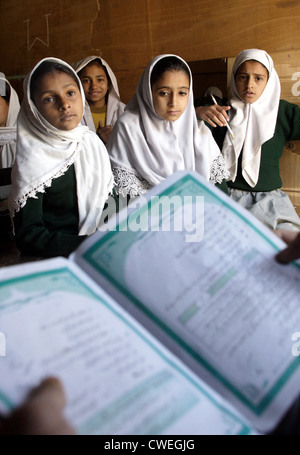 School in Pakistan earthquake zone Stock Photo