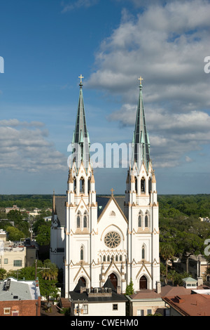 CATHEDRAL OF SAINT JOHN THE BAPTIST DOWNTOWN SAVANNAH GEORGIA USA Stock ...