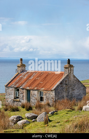 Old croft house at Melvaig, near Gairloch, Wester Ross, Highland, Scotland, UK. Stock Photo