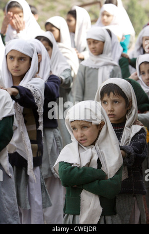 School in Pakistan earthquake zone Stock Photo