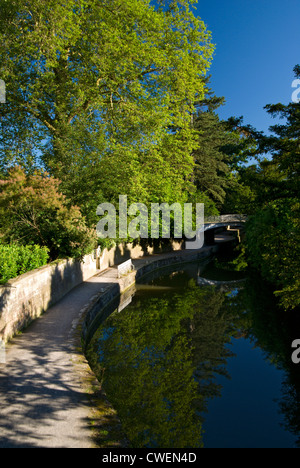 Kennet and Avon Canal; Sydney Gardens; Bath; Somerset, England, UK. Stock Photo