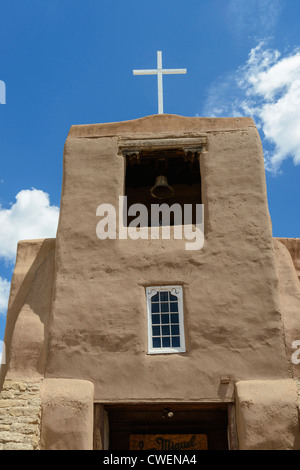 San Miguel mission church Santa Fe New Mexico USA Stock Photo