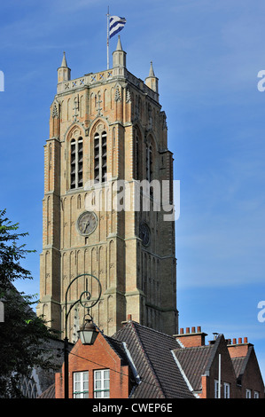 The belfry at Dunkirk / Dunkerque, Nord-Pas-de-Calais, France Stock Photo