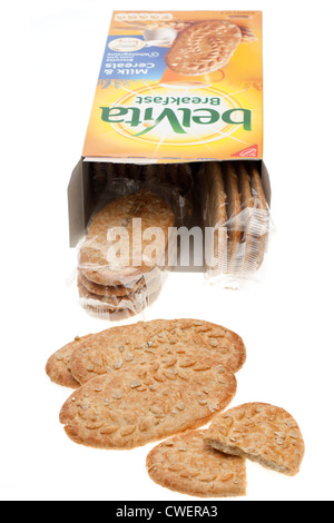 Belvita milk and cereals biscuits Stock Photo