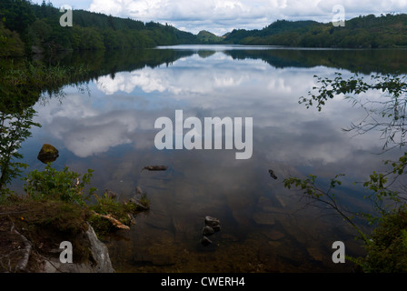 A view across Loch Coille-Bharr, Knapdale, Argyll and Bute, Scotland Stock Photo