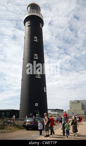 Dungeness Old Lighthouse Visitor Attraction Stock Photo