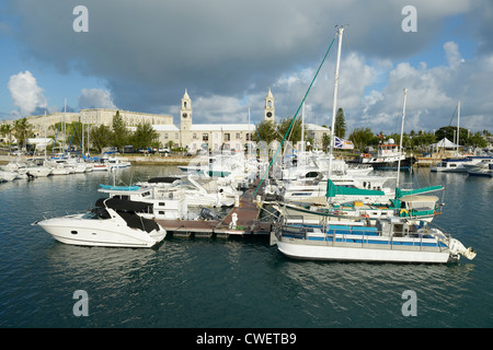 Royal Navy Dockyard Marina, Bermuda, View From A Cruise Ship Docked At ...