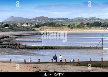 Borth Fawr or Main Beach at Abersoch on the Lleyn Peninsula NW Wales Stock Photo