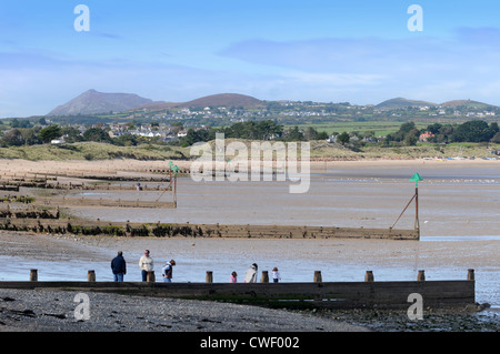 Borth Fawr or Main Beach at Abersoch on the Lleyn Peninsula NW Wales Stock Photo