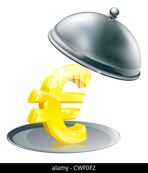 Euro Banking Service Icon Stock Photo - Alamy