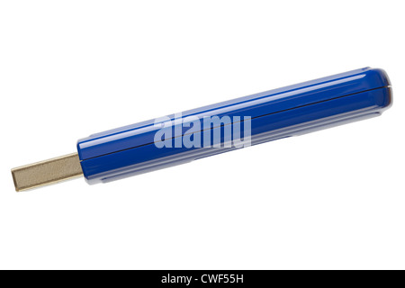 Close up of a USB flash memory isolated on white, Adobe RGB Stock Photo