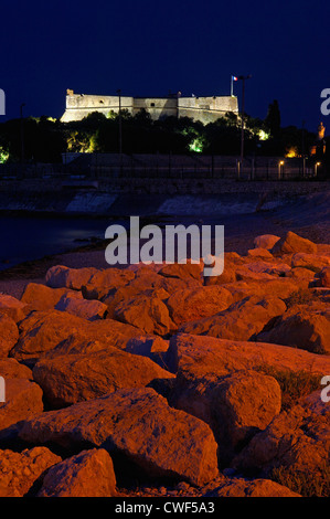Antibes. Fort Carré, French Riviera, Provence-Alpes-Cote d'Azur, France Stock Photo