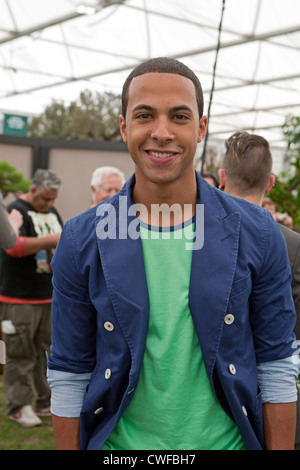 Marvin Humes from JLS at the RHS Chelsea flower show 2011 Stock Photo
