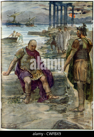 When Sulla marched on Rome in 88 B.C., Marius went into exile, pictured ...