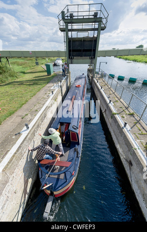 Brownshill lock on the River Great Ouse Cambridgeshire UK Stock Photo