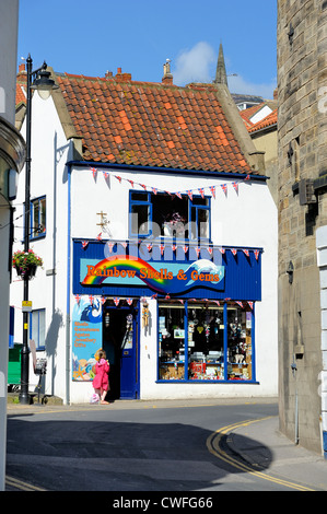 rainbow shells and gem shop whitby north yorkshire england uk Stock Photo