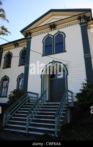 USA California CA Bodega Potter School house used as set in the Alfred Hitchcock movie, The Birds Stock Photo