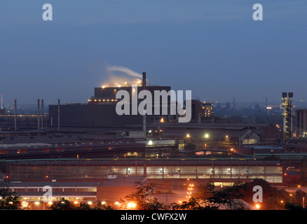 Industrial landscape in Duisburg Stock Photo