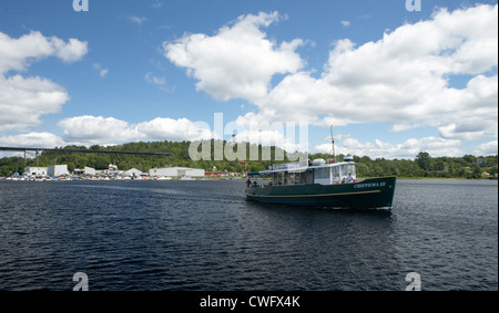 Parry Sound - A tour boat in the harbor Stock Photo