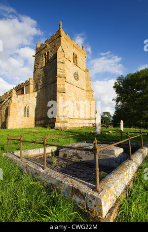 All Saints' Church or the Ramblers Church in Walesby in the Lincolnshire Wolds Area of Outstanding Natural Beauty, England Stock Photo