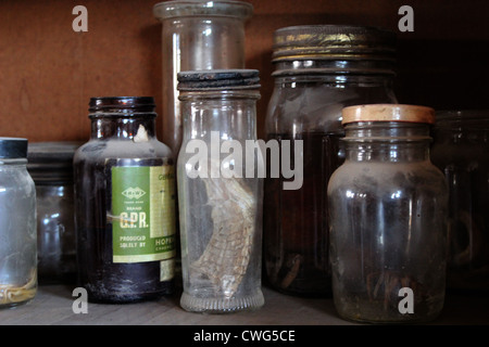 Science lab samples, Ndola, Zambia Stock Photo