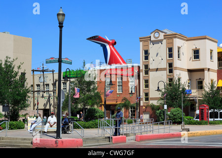 Historic Strand District,Galveston,Texas,USA Stock Photo