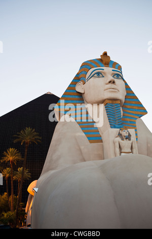 Sphinx and Luxor Pyramid, Las Vegas, Nevada, USA Stock Photo