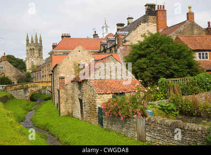 Historic settlement of Helmsley, north Yorkshire, England Stock Photo