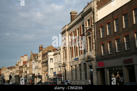 High Street building frontages Colchester Essex England Stock Photo