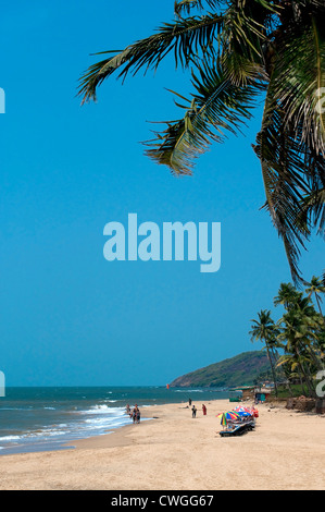 Beach, Anjuna, Goa, India Stock Photo