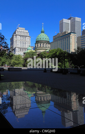 Canada Quebec Montreal Place du Canada downtown Stock Photo