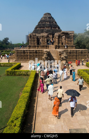 Konark, the sun temple, Puri, Orissa, Odisha, India, South Asia, Asia. UNESCO,  World Heritage Site. Stock Photo