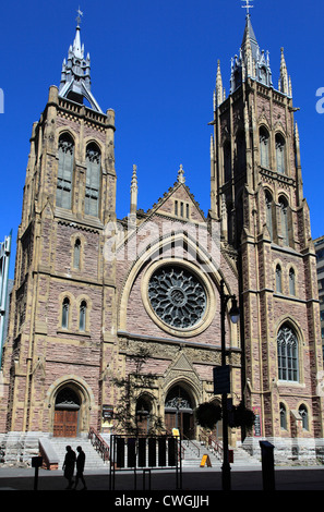 Canada, Quebec, Montreal, St James Church, Stock Photo