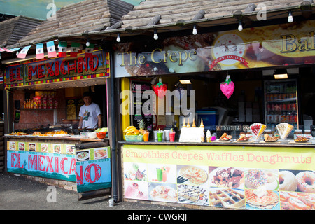 Camden Town Market Fast Food - London UK Stock Photo