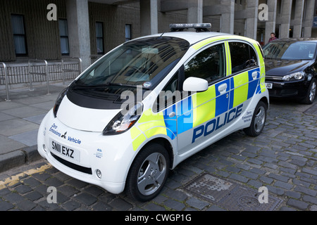 lothian and borders police zero emissions electric vehicle edinburgh, scotland, uk, united kingdom Stock Photo