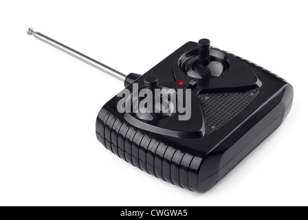 Radio remote control for toy car isolated on white Stock Photo