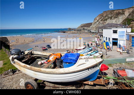 Trevaunance Cove, St Agnes, Cornwall, UK Stock Photo