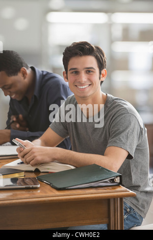 Friends studying together Stock Photo