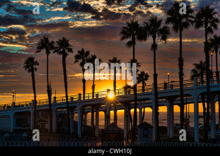 Southern California Beach Sunset Stock Photo
