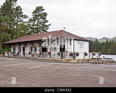 The Pier Tea Room at Stronachlachar on Loch Katrine in the Trossachs of Scotland The Pier Tea Room at Stronachlachar on Loch Katrine in the Trossachs of Scotland