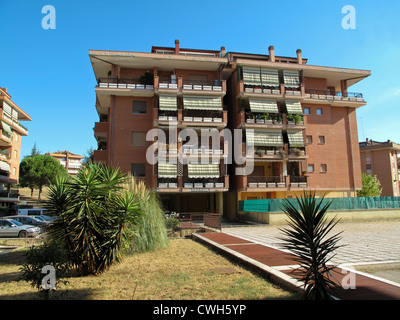 Apartments built in the 90's in Bracciano Italy Stock Photo