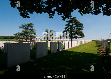 World War One Chinese cemetery at Nolette, Picardy, France. Stock Photo