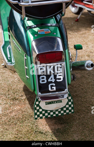 Rear View of Classic Lambretta Scooter Stock Photo - Alamy