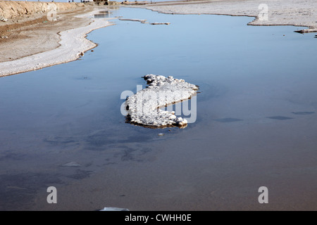 Chott el Jerid (biggest salt lake in north Africa), Tunisia Stock Photo