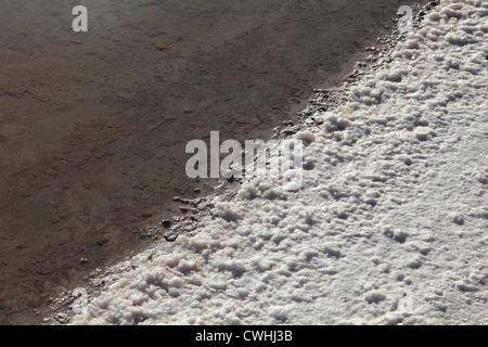 Chott el Jerid (biggest salt lake in north Africa), Tunisia Stock Photo