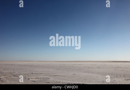 Chott el Jerid (biggest salt lake in north Africa), Tunisia Stock Photo